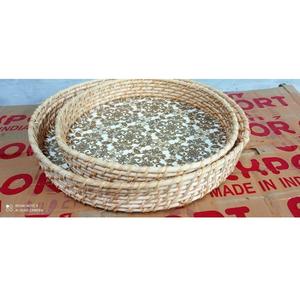 Plateau de service à café en bois naturel à prix raisonnable Plateau de service en bois de mangue de meilleure qualité avec imprimé pour ustensiles de cuisine - Product Image 2