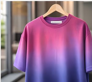 Camiseta de Algodón Extra Grande de 240 GSM con Lavado Vintage y Degradado, Estilo Holgado para Hombre, Camiseta Personalizada al por Mayor - Product Image 2