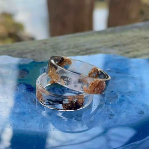 Resin Acrylic Rings Round Shape Handcrafted Love Ring Women Party Jewelry Wholesale Supply for Best Price - Product Image 1