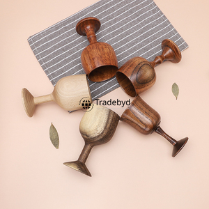 Verre en bois élégant pour boissons Gobelets naturels rustiques pour la maison Cuisine Dîner Cadeau Eco Choice par Tradebyd - Product Image 4