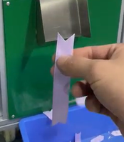 Machine de découpe automatique de rubans, de sangles, de bandes en nylon, de bandes en polyester et de bandes élastiques, avec bordure scellée propre et découpe par ultrasons
