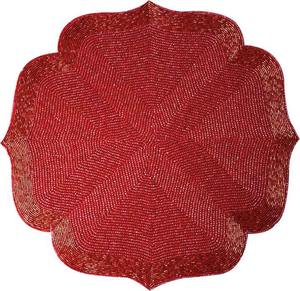 Mantel Individual de satén de Navidad hecho a mano con cuentas para decoración de mesa de comedor para uso doméstico o hotelero para bodas - Product Image 3