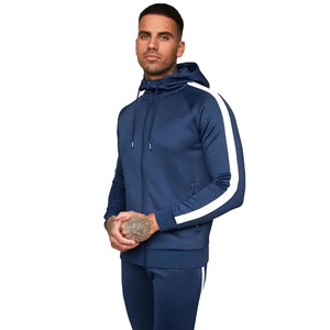 Tenue d'entraînement et de sport de haute qualité pour hommes, survêtements personnalisés, ensemble deux pièces, survêtement ajusté de jogging pour hommes, OEM - Product Image 2