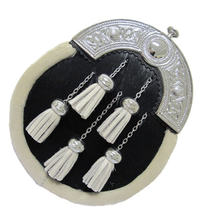 Wholesale New Genuine Rabbit Fur Sporran <b>Bag</b> Custom Made Wholesale Scottish Highland Wear Accessory <b>Musical</b> Instruments 20 Pcs - Product Image 3