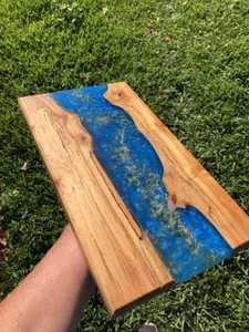 Nouveau Style Résine Designer Rond Bois À Découper Servant Planche À Découper En Résine Époxy Planche À Découper Pour La Décoration Intérieure Et Cadeau But - Product Image 5