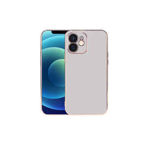 Coque de protection de luxe antichoc en marbre SAFA Viyana anti-traces de doigts pour iPhone 12 A53 PC Silicone Argent - Product Image 1