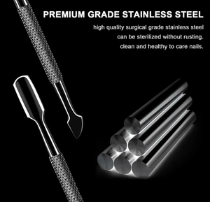 Non-Slip Mirror Polish Nail Cuticle <b>Remover</b> Accessory Curved Pedicure Manicure Cutler Pusher <b>Callus</b> <b>Remover</b> for Fingers - Product Image 6