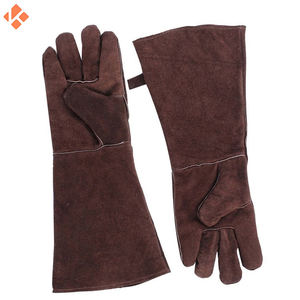Guantes de seguridad de soldadura de trabajo resistentes al calor con forro suave y logotipo personalizado - Product Image 2
