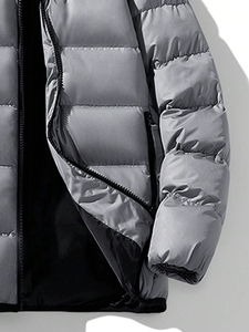 Best Selling Unisex Puffer <b>Jacket</b> High Quality Men's Winter Bubble Coat Stand Collar <b>Thin</b> Stylish High Street Style <b>Waterproof</b> - Product Image 3
