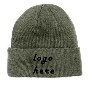 หมวกบีนนี่ถักอบอุ่นสำหรับผู้หญิงหมวกบีนนี่แบบถักด้วยมือสำหรับฤดูหนาวโลโก้ได้ตามต้องการ - Product Image 3