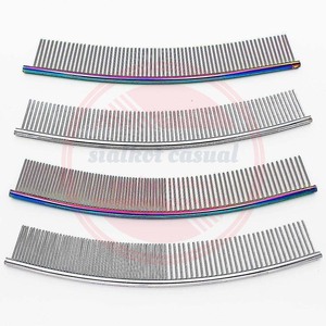 Peignes de toilettage incurvés en acier inoxydable utilisés quotidiennement pour chiens et chats \ peignes de toilettage pour animaux de compagnie de haute qualité - Product Image 4