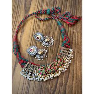 Nuevo diseño, collar, pendientes, conjunto, estilo Vintage para compromiso de boda, cuarzo principal, hermosa ropa de moda colorida - Product Image 1