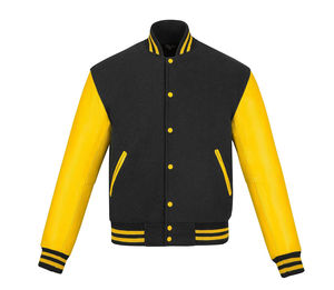 Chaqueta de equipo deportivo personalizada | Bomber con letras Varsity | Lana y cuero de alta calidad | Bordado personalizado - Product Image 1