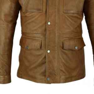 Premium personnaliser Offre Spéciale hiver à la mode élégant Design Unique coupe-vent de haute qualité réel 100% véritable veste en cuir pour hommes - Product Image 2