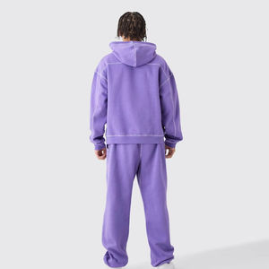 Chándales Personalizados Más Vendidos, Chándales Casuales de Manga Larga para Hombre, Holgados, con Hombros Caídos, de Felpa 100% Algodón - Product Image 2