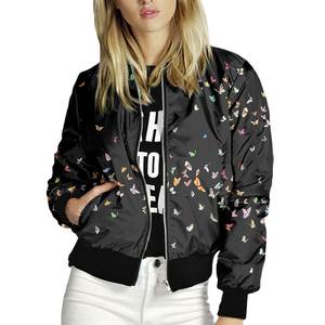 New Fashion Hip Hop Full Custom Print Satin Bomber Jacket Breathable Sheep Skin Leather Long Designer Wholesale Sublimation J - Product Image 1