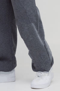 Cintura elástica de ajuste relajado de alta calidad Color sólido 100% algodón Hip Hop pantalones de chándal lavados logotipo impreso personalizado pantalones de hombre - Product Image 2