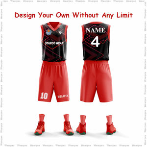 Uniforme de basket-ball pour hommes personnalisé sans manches, service OEM en gros pour les uniformes d'équipe en tissu de sublimation à séchage rapide, vêtements de sport - Product Image 2