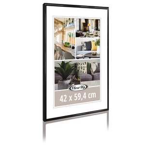 Cadre photo en plastique noir DIN A2 sur mesure 42 x 59,4 cm, en ABS, métal, bois, PS, verre, papier, à des fins décoratives - Product Image 1