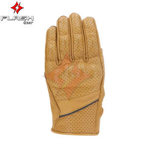 Guantes de Motocicleta de Cuero Premium Perforados de Color Personalizado Unisex, Guantes de Motociclismo de Cuero Genuino Transpirables para Deportes - Product Image 5