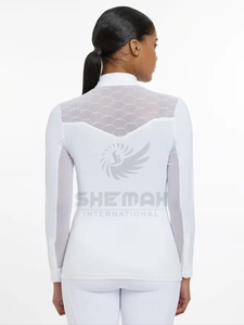 Chemise de concours d'équitation pour femmes vêtements équestres pour femmes conçus pour le confort et les spectacles professionnels - Product Image 3