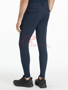 Pantalones de montar para hombre con logotipo personalizado, venta al por mayor, mezcla técnica avanzada, textura suave y transpirable, deportes ecuestres de secado rápido - Product Image 2