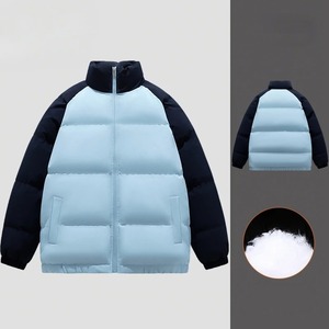 Manteau d'hiver matelassé de style japonais pour homme, doublé en polaire, imperméable, coupe-vent, à capuche, épais, thermique, fermeture éclair sur le devant - Product Image 4