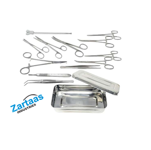 Kit de cirugía menor básica de acero inoxidable de alta calidad, juego de instrumentos quirúrgicos de 13 piezas, fabricante de instrumentos quirúrgicos - Product Image 1