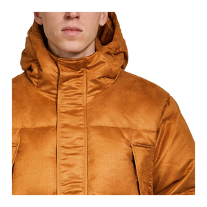 <b>Men's</b> High Quality <b>Velvet</b> Puffer <b>Jacket</b> Top Design <b>Velvet</b> Hooded Bubble Coat for Winter Stylish Canvas High Street Style - Product Image 5