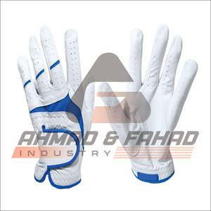 Gants de golf en cuir Cabretta de Logo personnalisé de haute qualité pour les athlètes gauchers respirant usine de poignées en cuir véritable - Product Image 5