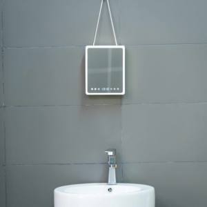 Reloj de ducha altavoz inalámbrico con luz LED y espejo sin niebla con calentador - Product Image 2