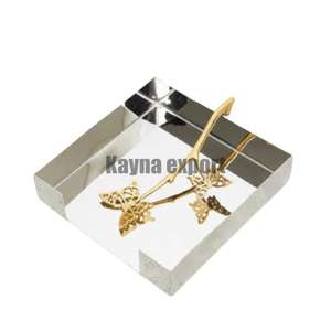 Fancy decorativo acero inoxidable 304 artesanía metal coral diseño rama tejido titular hotel y restaurante - Product Image 4