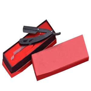 Navaja de Afeitar Clásica Turca, Estilo Vintage, de Acero Inoxidable Blanco y Negro, con Caja de Almacenamiento, Seis Cuchillas, para Barbería y Mujeres - Product Image 1