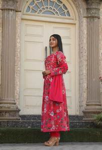 Vestido de Diseñador de Lujo para Mujer, Verano 2024, Cómodo, de Manga Larga, Moderno, Personalizable, Tela Modal, Diseño Indio Personalizado - Product Image 3