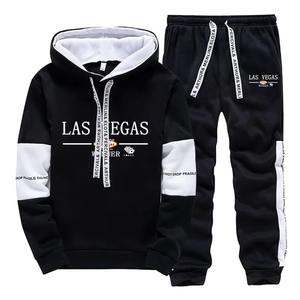 Ensemble sweat-shirt et pantalon pour homme, qualité supérieure, décontracté, 3D, streetwear d'hiver, imprimé tendance, velours, pour sports de plein air - Product Image 1