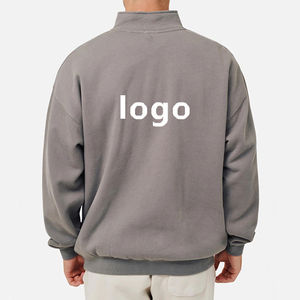 Personalizado OEM ODM nuevo logotipo en blanco de invierno de impresión digital de la gota del hombro de gran tamaño pulóver Sudadera con capucha - Product Image 3