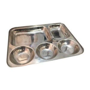 Nouveau plateau de service en acier inoxydable Ervingt 2026 KVR en forme de raisin, plateau à fruits rond Thali pour hôtel - Product Image 5