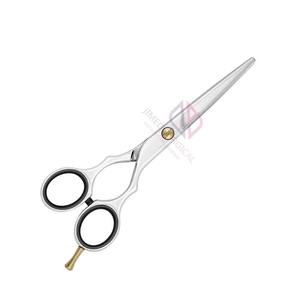 Ciseaux de barbier en acier inoxydable de qualité supérieure, repose-doigts réglable en or, réutilisables, de haute qualité, tranchants et émoussés pour couper les cheveux - Product Image 1