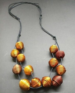 Haute sur demande Top vente perles en spirale en métal de qualité supérieure tour de cou collier décoratif bijoux pour porter la cérémonie de fiançailles - Product Image 1