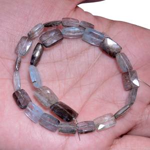 ลูกปัดอะความารีนเกรด AAA+ ขนาด 5x9 มม.-9x13 มม. รูปทรงสี่เหลี่ยมมุมฉากเหลี่ยมเพชรพลอย ลูกปัดมอสคอปเปอร์ธรรมชาติ อัญมณีล้ำค่า สำหรับทำเครื่องประดับ - Product Image 2