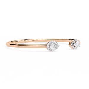 Fabulous 18K <b>Gold</b> Lab Grown Diamond Bracelet & <b>Bangle</b> - Product Image 3
