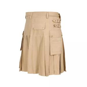 Custom Logo High Quality Washed Natural <b>Classic</b> Casual Solid Kilt <b>for</b> <b>Sale</b> Scottish Bagpiper Kilt New Design Cheap - Product Image 6