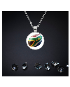Cadena de Aleación Deportiva Clásica del Equipo de Rugby Sudafricano con Diseño de la Bandera Nacional - Joyería de Moda para Regalos Novedosos - Product Image 5