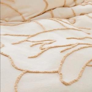 Juego de 3 uds de funda nórdica con mechones bohemios, venta al por mayor, diseño moderno, juego de cama King Queen Twin Size, juego de cama de granja de algodón - Product Image 3