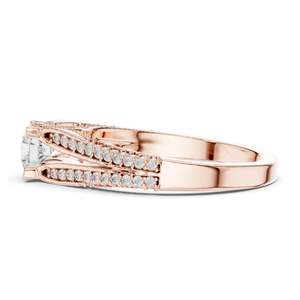 Bague en diamant de laboratoire rond brillant de 0,944 CT pour femmes, clarté VVS-VS EF, or 18 carats, 14 carats, 10 carats et argent 925, rose, jaune - Product Image 6