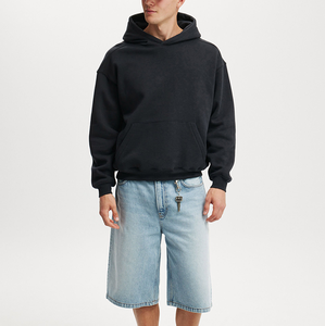 Custom 100% Cotton Eco-Friendly Breathable Oversized Drop Shoulder Streetwear Unisex Pullover Hoodie High Quality 420g <b>Fabric</b> - Product Image 1