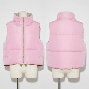 Gilet matelassé sans manches fin en nylon 2026 pour homme, coupe-vent respirant, grande taille, logo frontal, veste d'hiver - Product Image 1