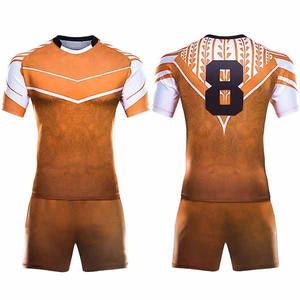 Uniformes de rugby personalizados, conjunto de ropa deportiva con logotipo impreso y sublimación, diseño de camisetas deportivas de liga de rugby - Product Image 1