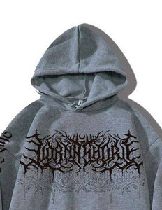 Sudadera con capucha para hombre de gran tamaño de peso pesado estilo callejero de moda con textura suave de costura duradera y Capucha ajustable - Product Image 4