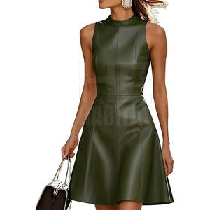 Robe en cuir confortable pour femme, qualité supérieure, très demandée, en vente en ligne - Product Image 1